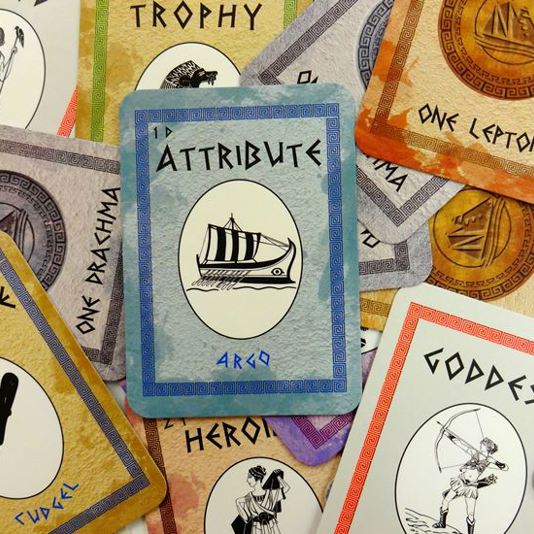 Série de jeux EmbarQ. Première édition : Jeu de cartes Mythes grecs.