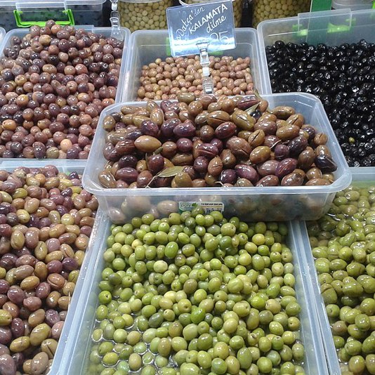 Kalamata olives and oil